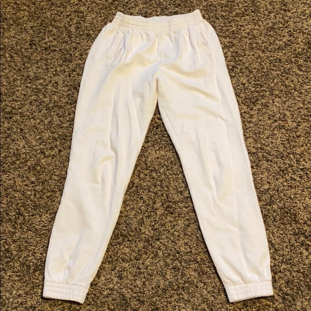 light pink joggers